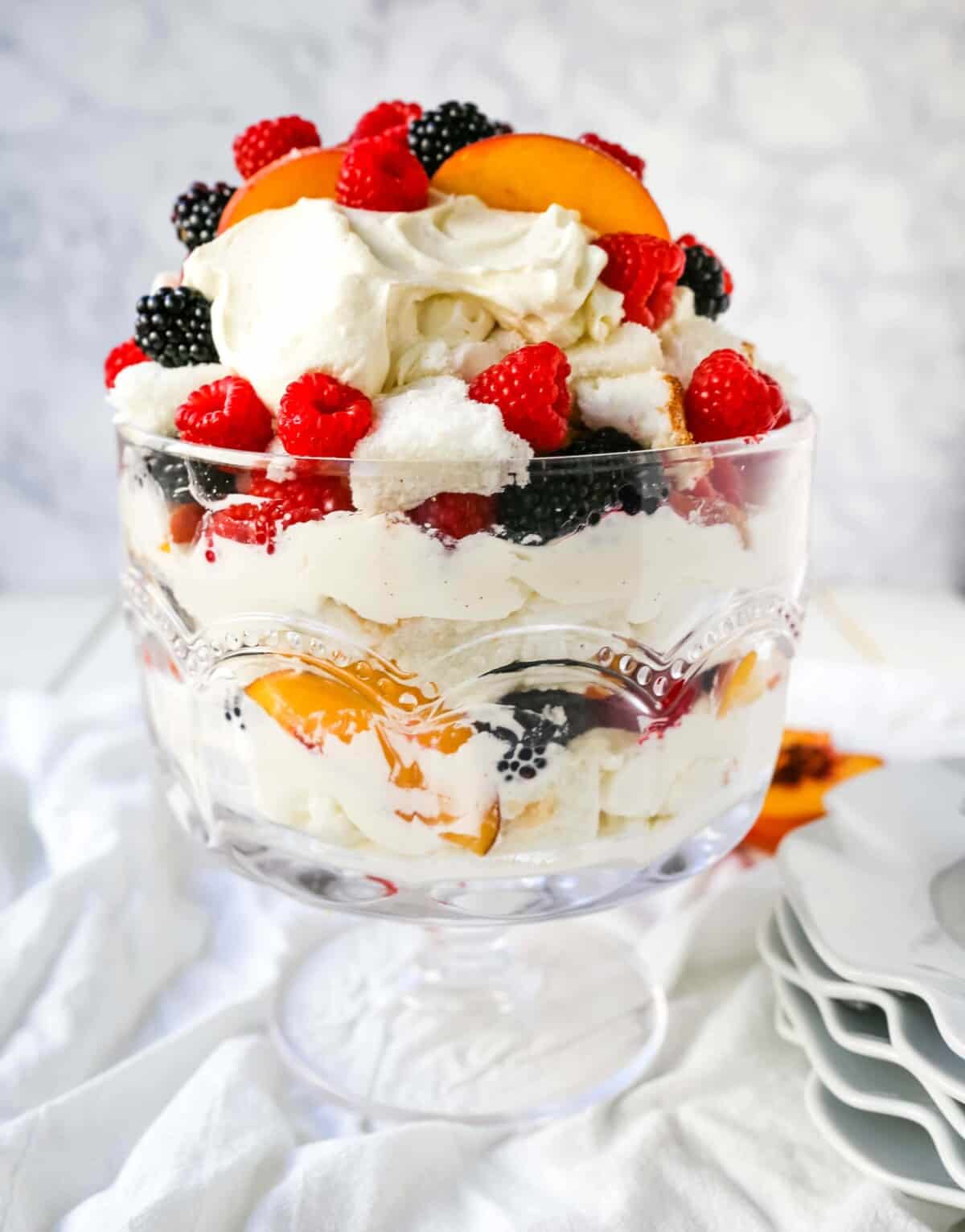 Peach Berry Trifle Modern Honey