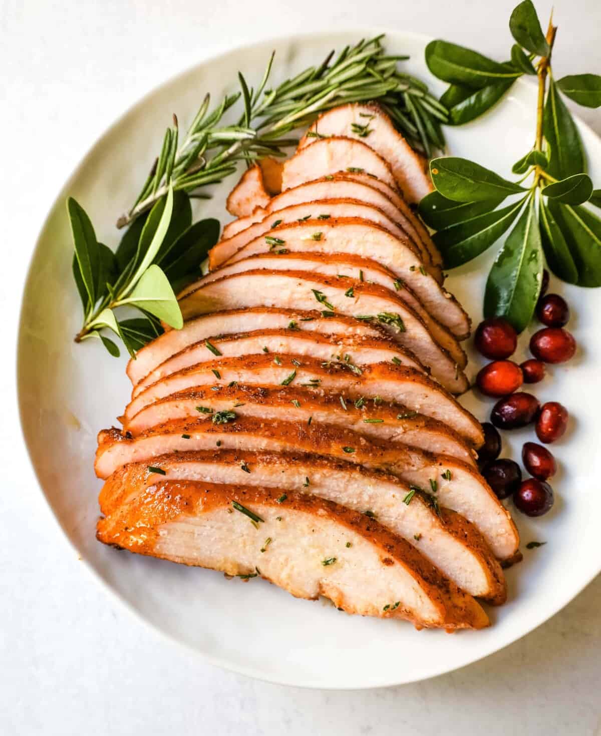 Smoked Turkey Breast With Herb Butter Modern Honey