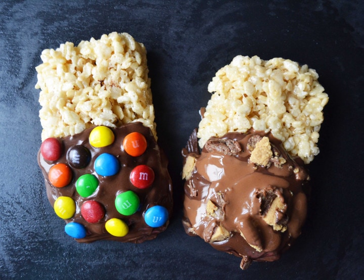 Chocolate Dipped Rice Krispies Treats – Modern Honey