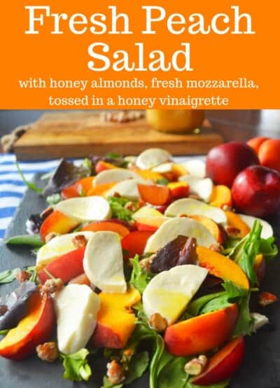 Summer Peach Fresh Mozzarella Salad – Modern Honey