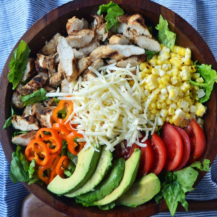 Southwestern Chicken Chopped Salad with Cilantro Lime Ranch – Modern Honey