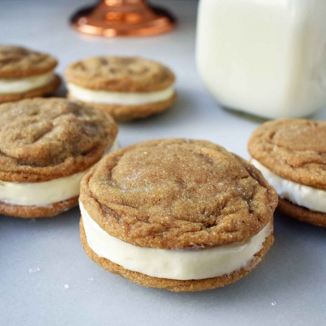 Gingersnap Oreos with Cream Cheese Filling – Modern Honey