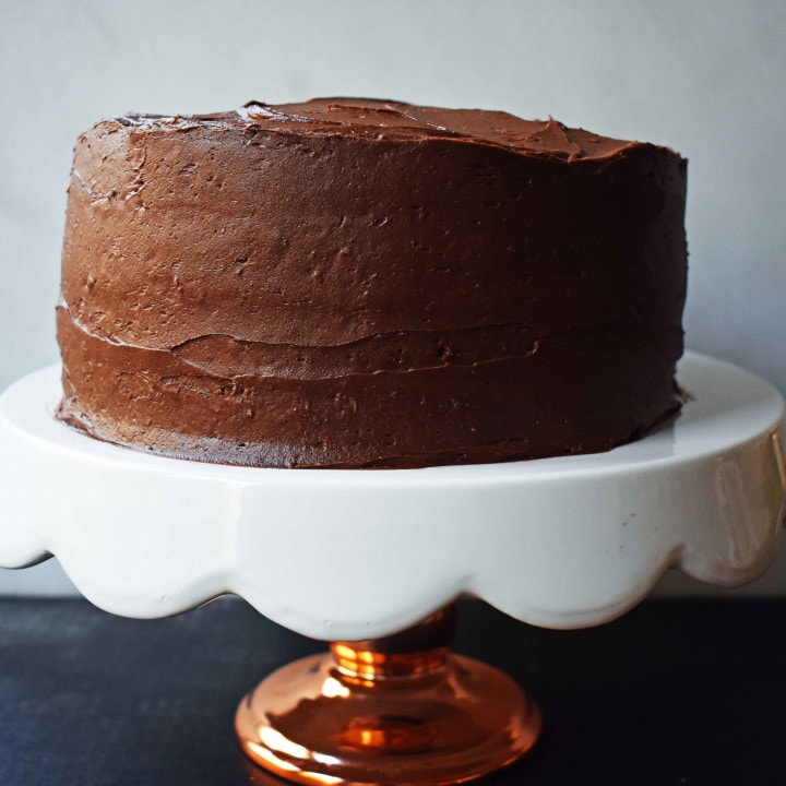 Yellow Birthday Cake with Milk Chocolate Frosting – Modern Honey