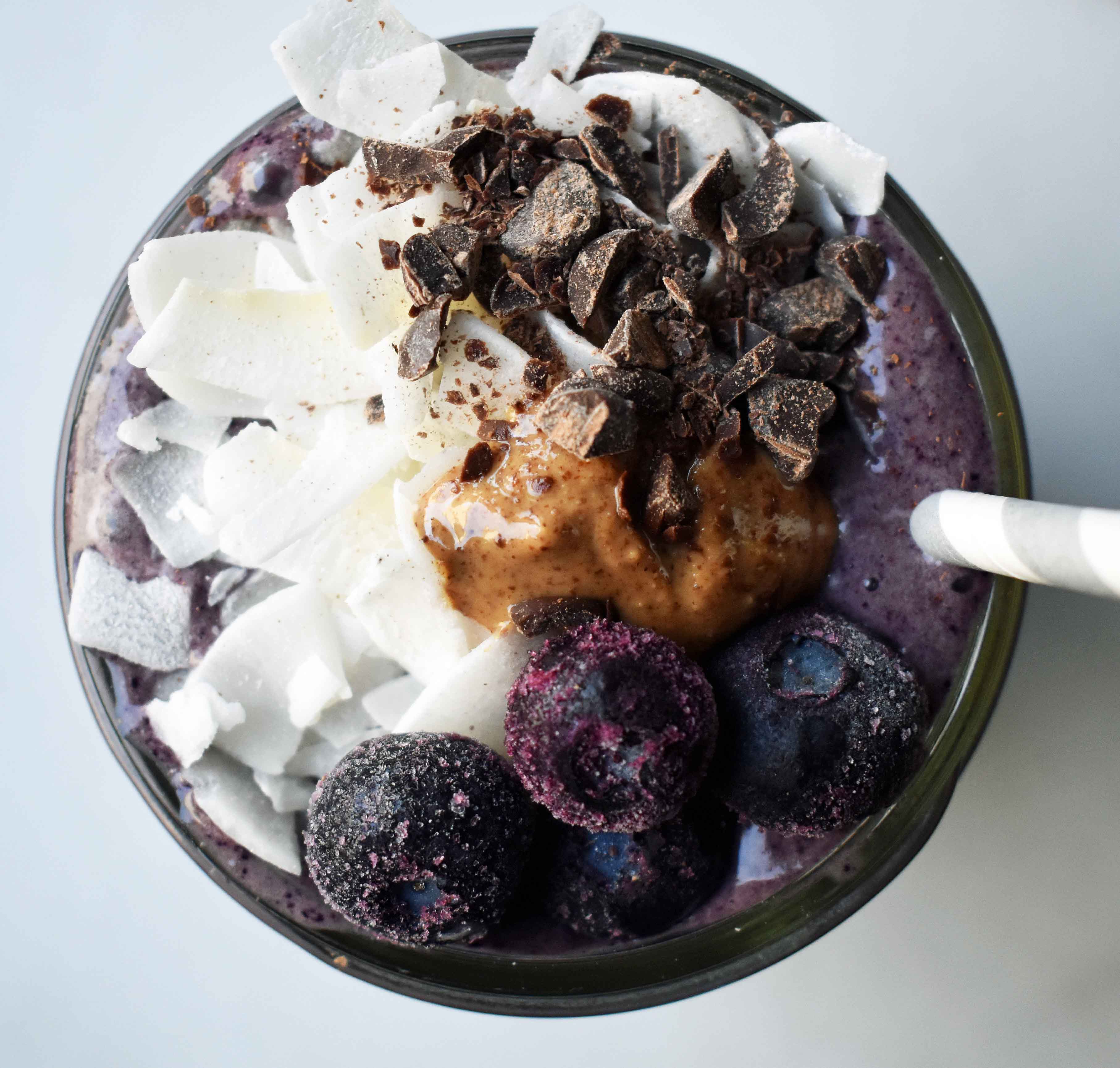 Easy Banana Blueberry Power Smoothie - Baker by Nature