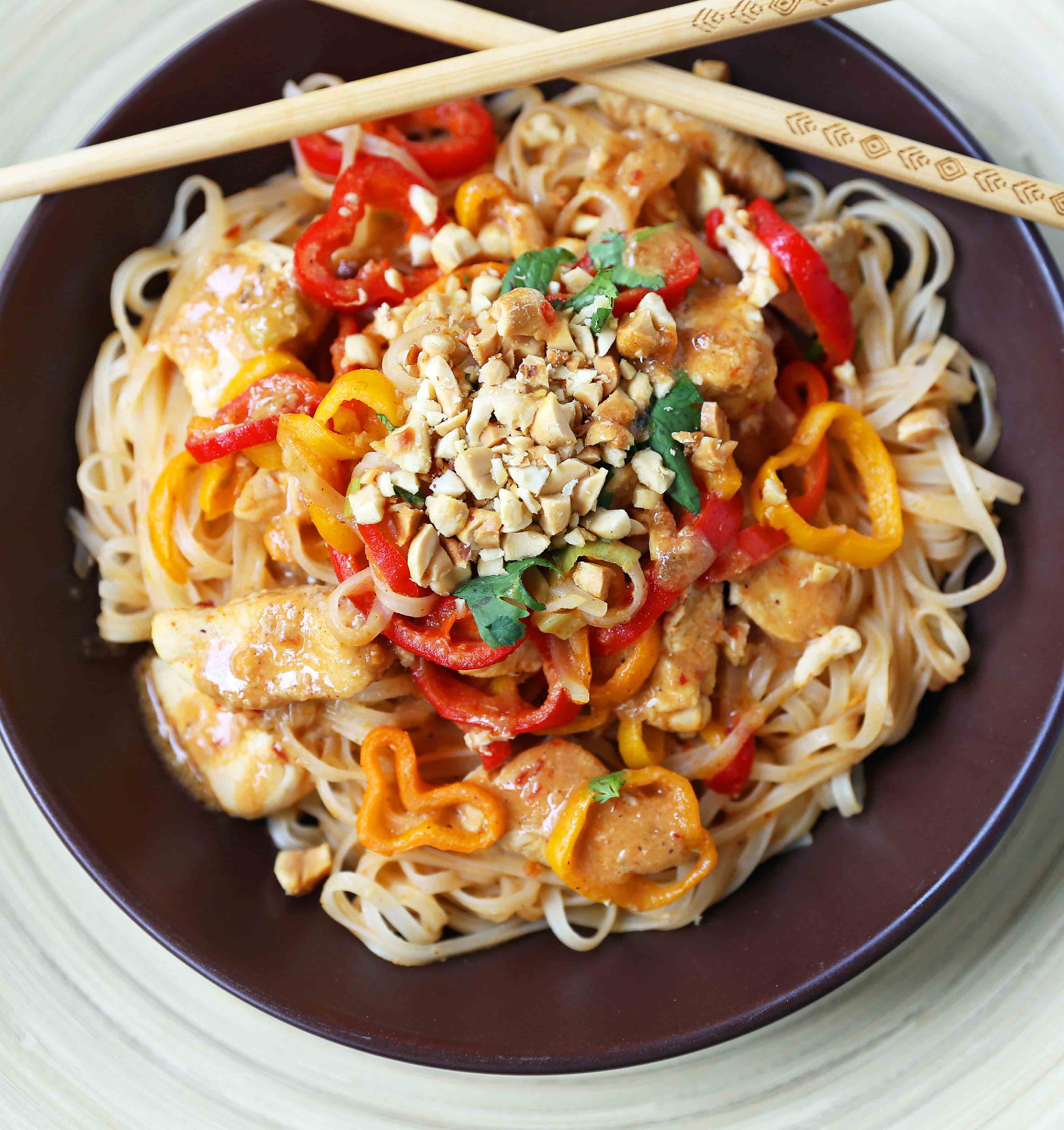 Thai Chicken Noodles - Modern Honey