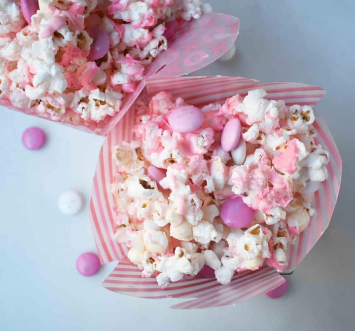 Valentine's White Chocolate M & M Popcorn – Modern Honey