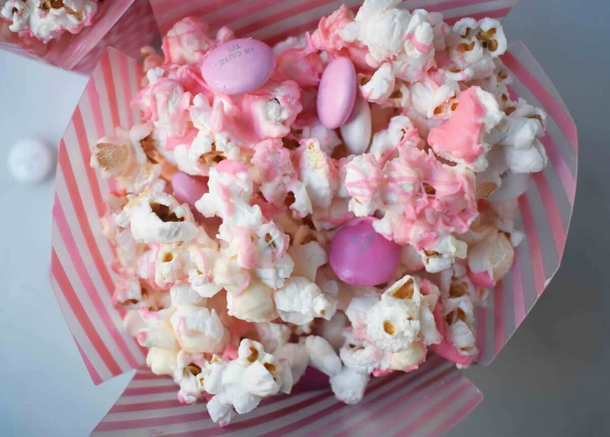 Valentines White Chocolate M And M Popcorn Modern Honey 6918