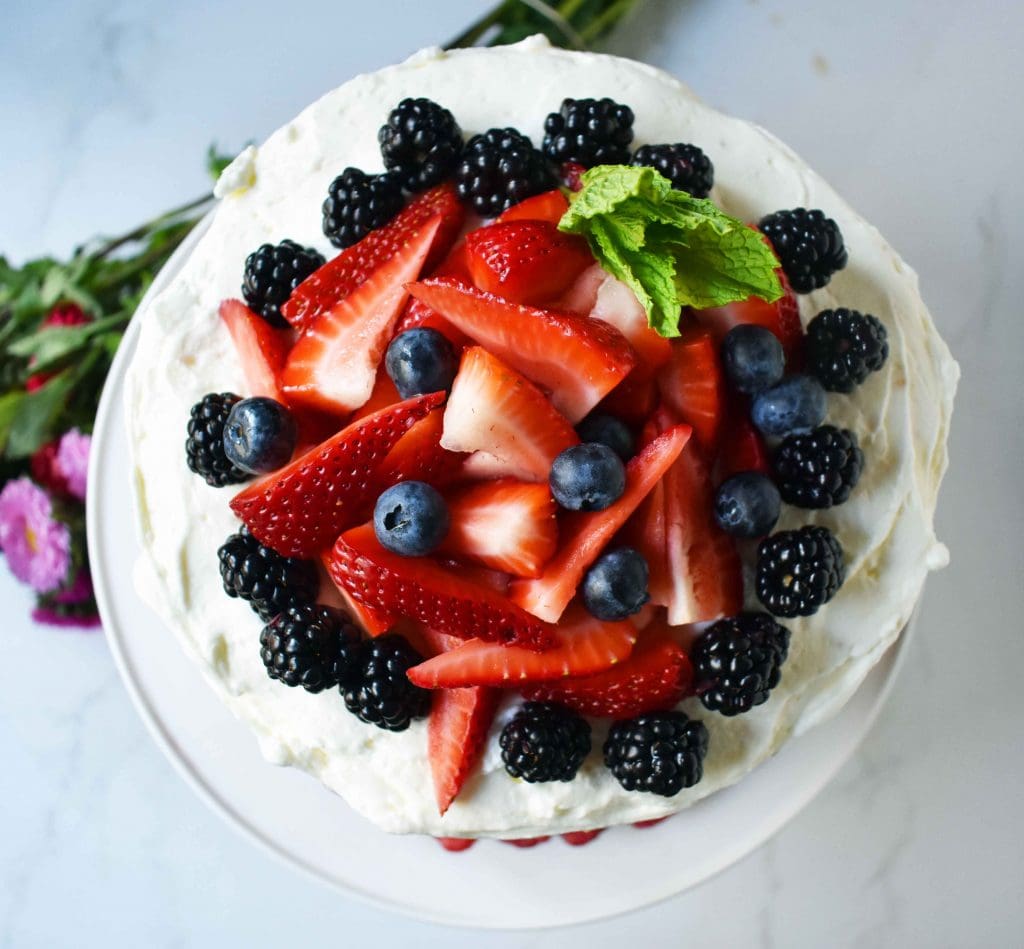 Berry Chantilly Cream Cake – Modern Honey