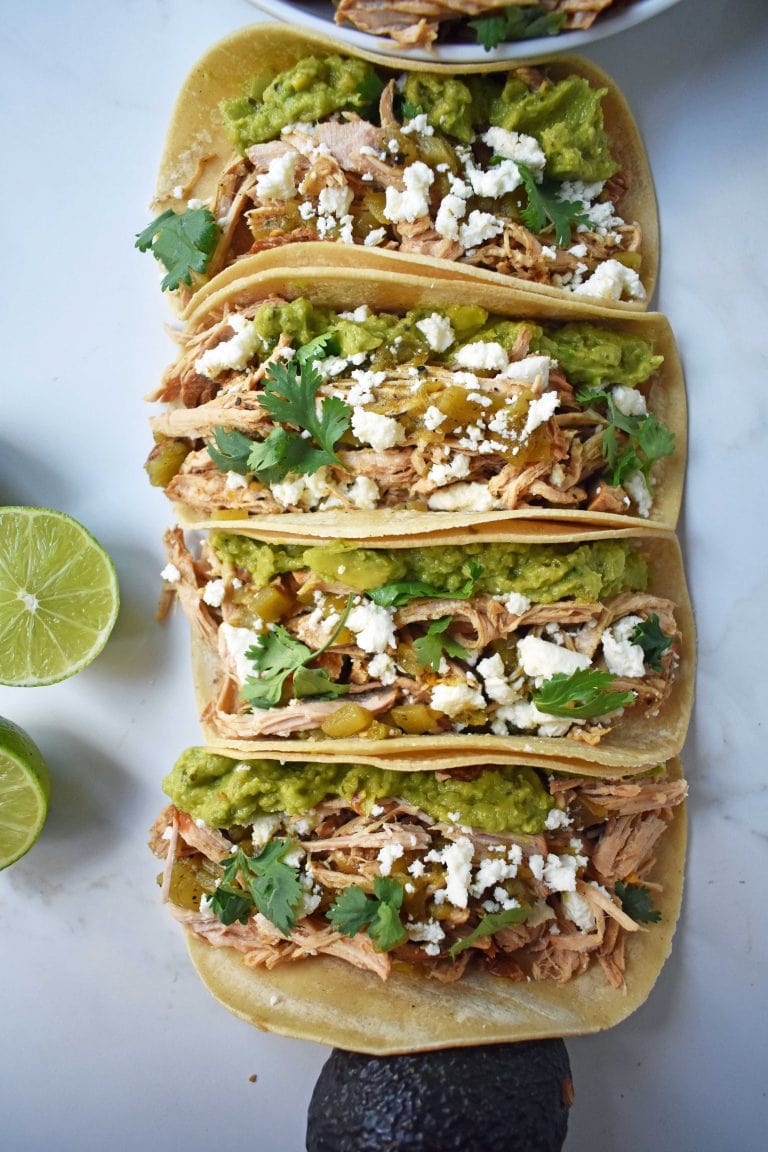 Green Chili Pork Carnitas Tacos Modern Honey