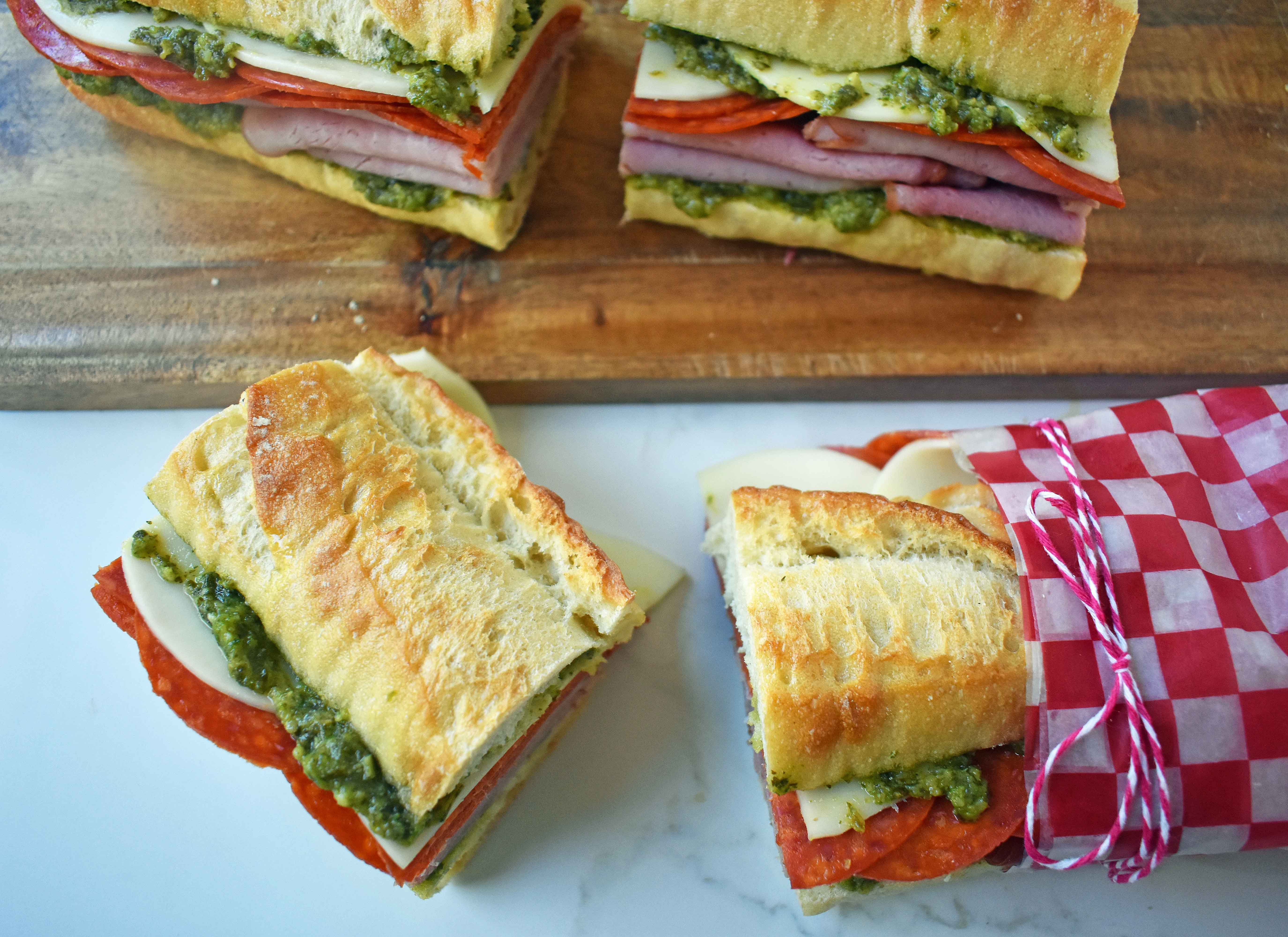 Italian Pressed Sandwiches by Modern Honey