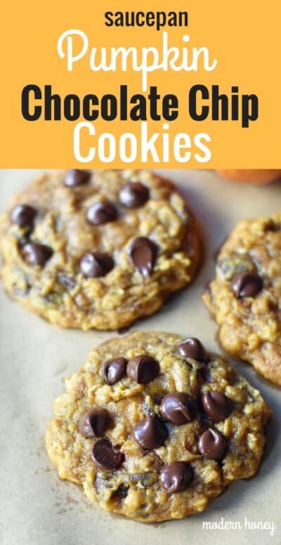 Pumpkin Chocolate Chip Oatmeal Cookies – Modern Honey