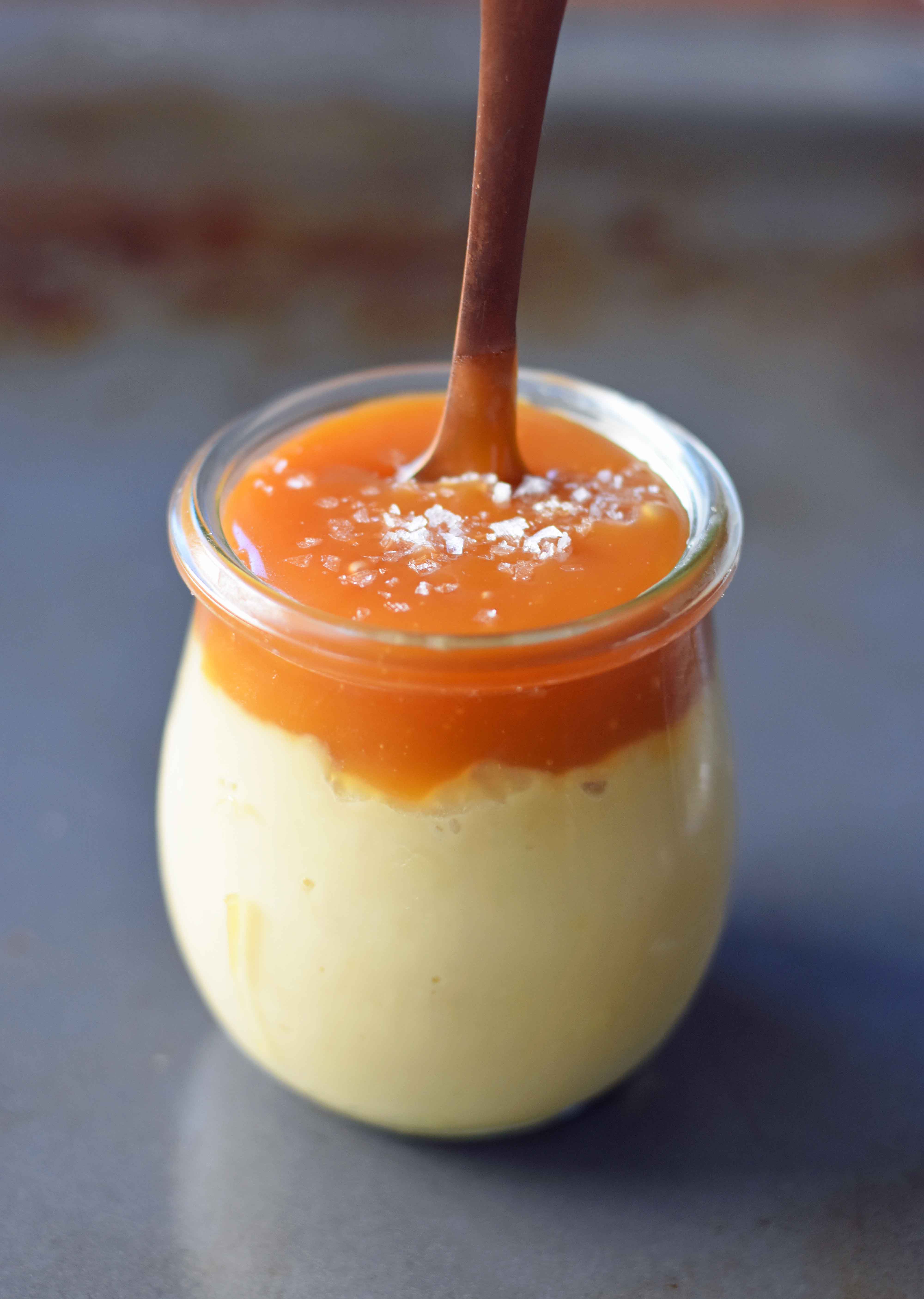 Butterscotch Budino with Salted Caramel – Modern Honey