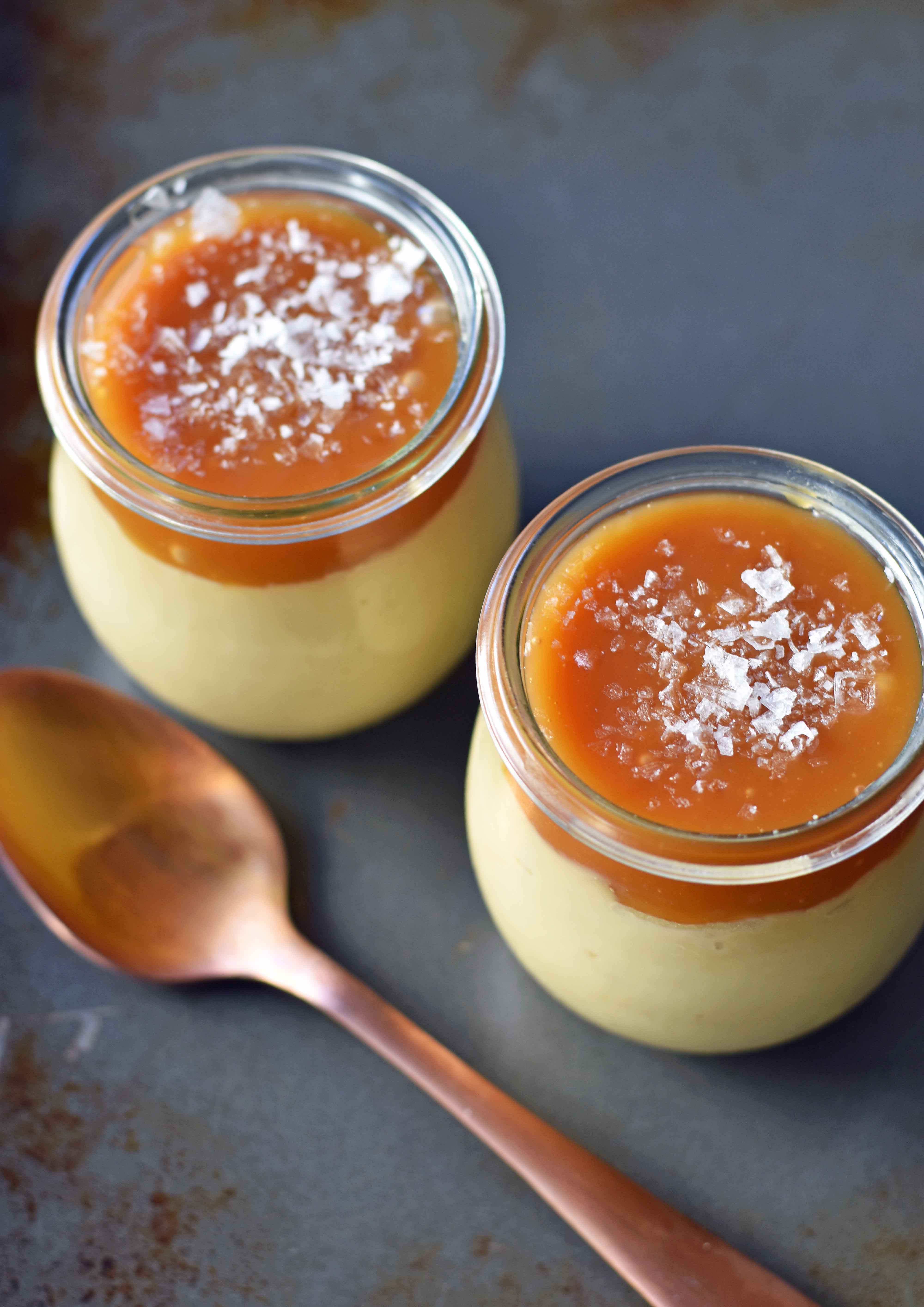 Butterscotch Budino with Salted Caramel – Modern Honey