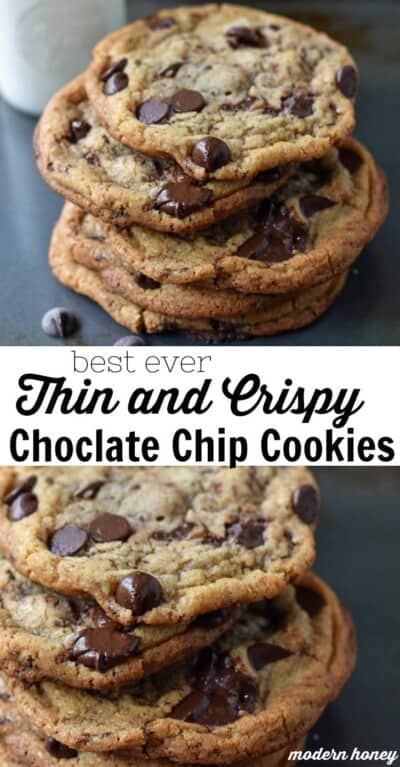 Thin and Crispy Chocolate Chip Cookies – Modern Honey