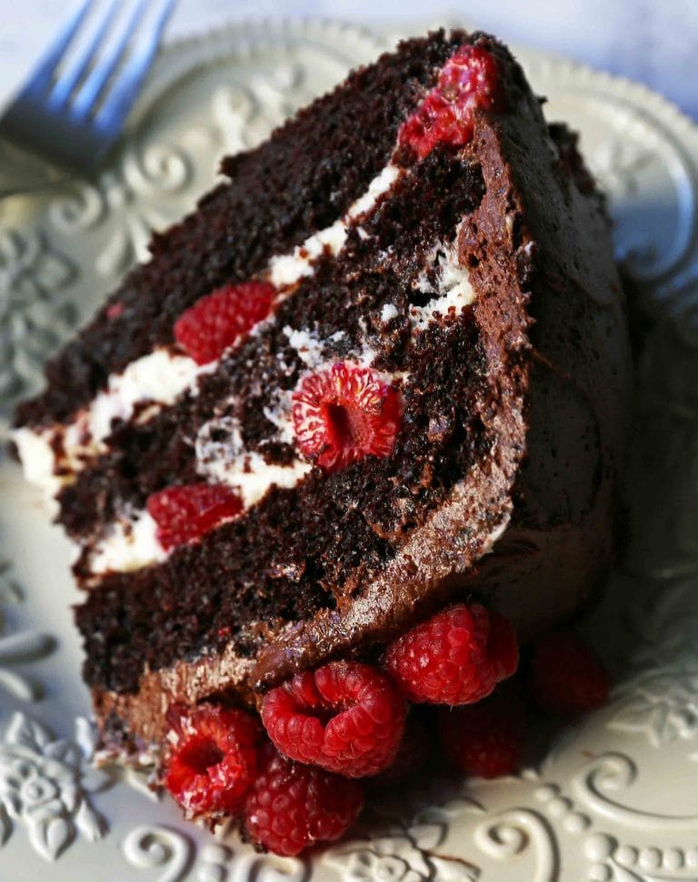Chocolate Raspberry Cake – Modern Honey