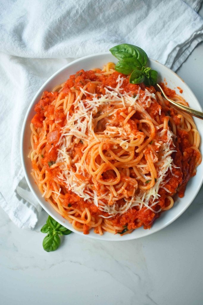 Homemade Marinara Spaghetti Sauce – Modern Honey