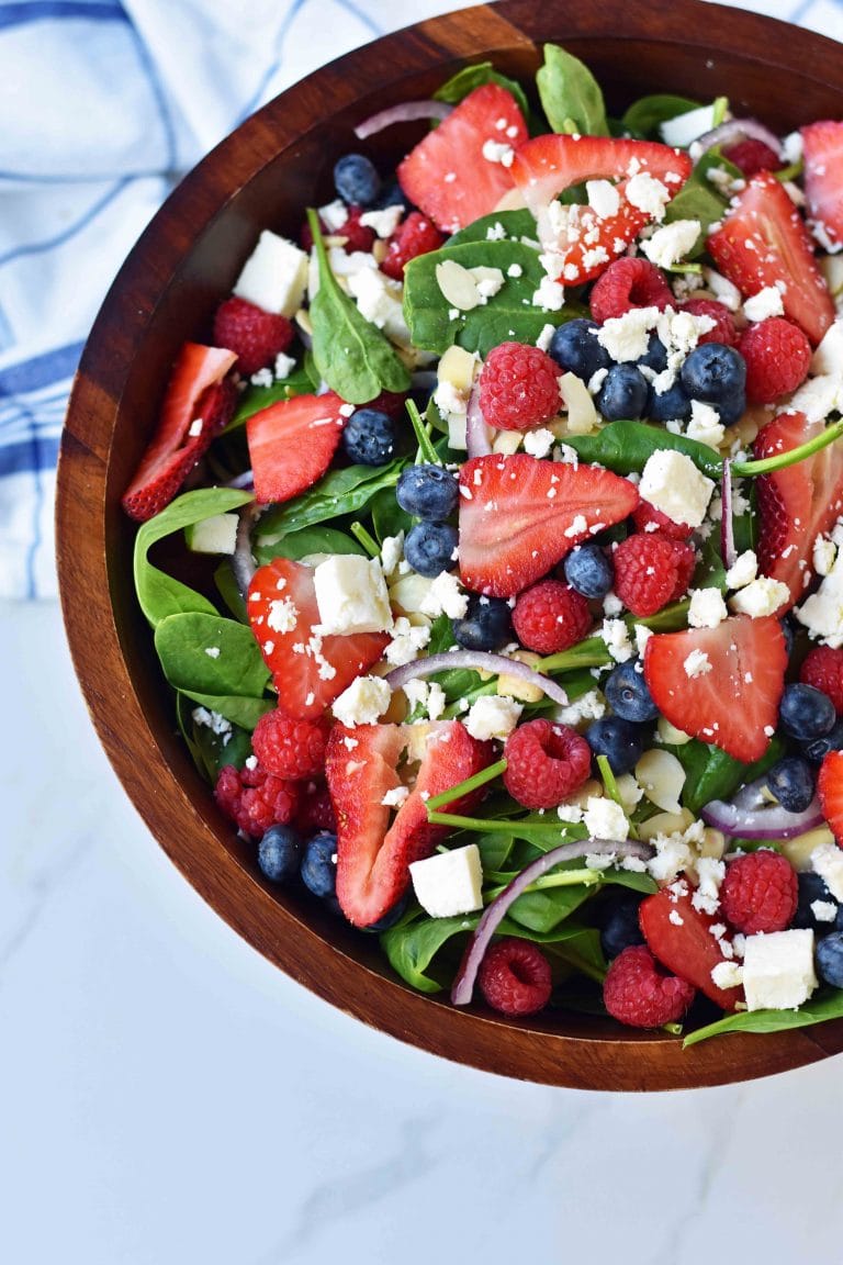 Spinach Berry Salad With Sweet Poppy Seed Dressing – Modern Honey