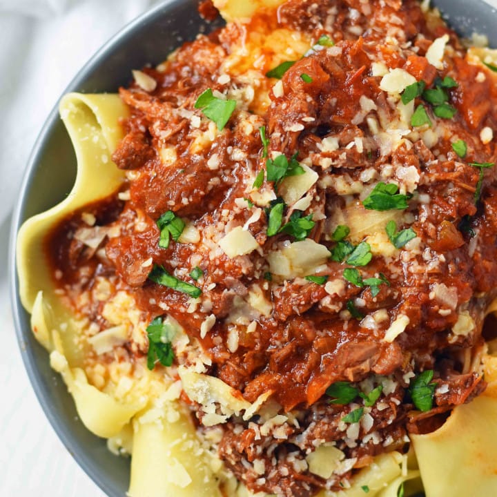 Slow Cooker Instant Pot Beef Ragu – Modern Honey