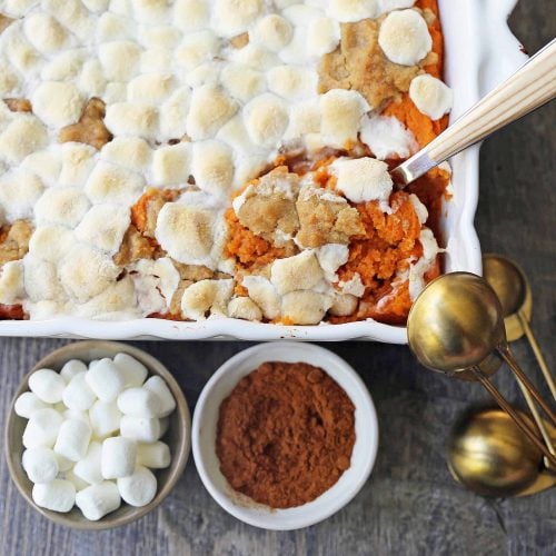 Sweet Potato Casserole with Marshmallows and Streusel – Modern Honey