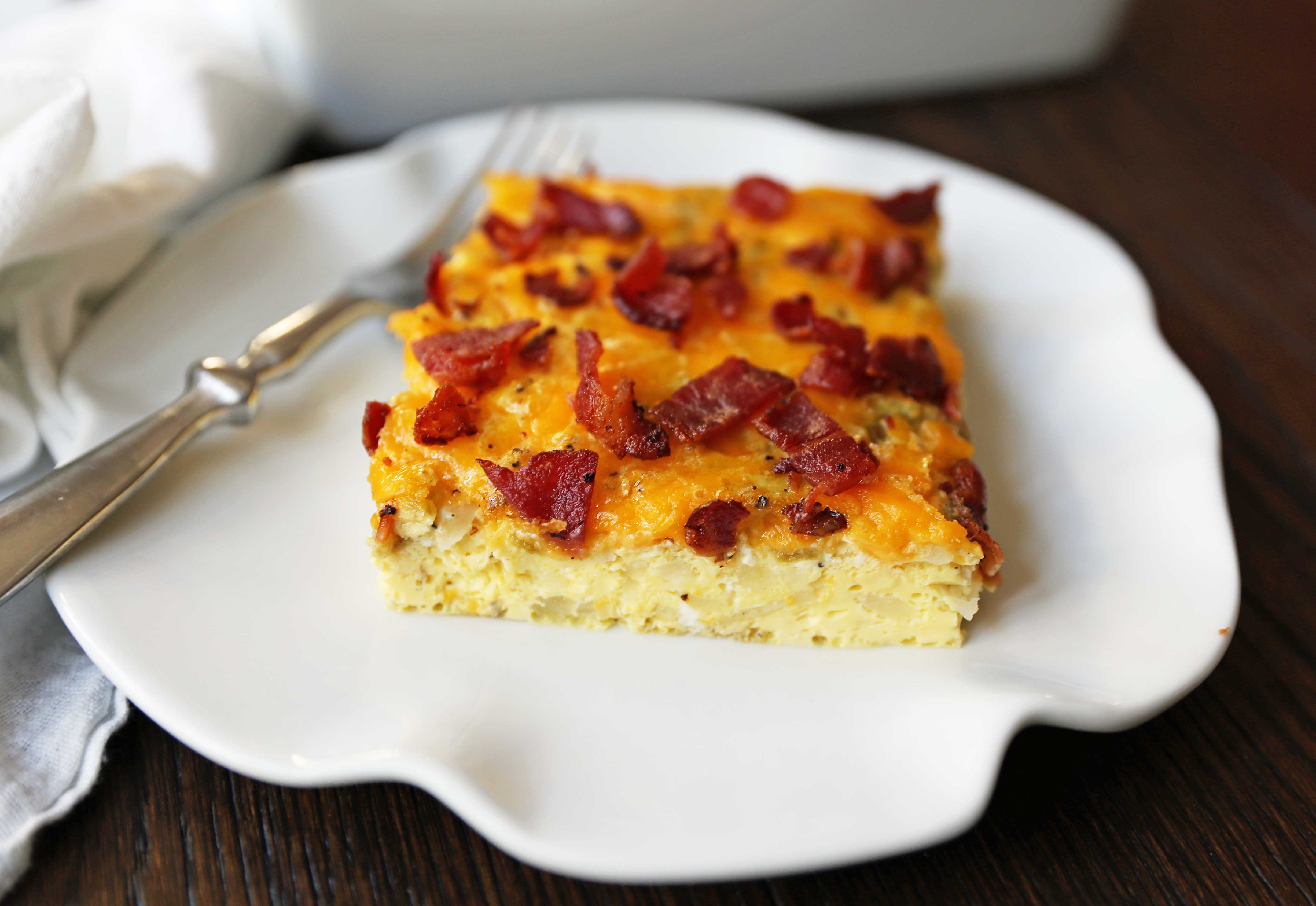 Bacon, Cheddar, and Egg Casserole
