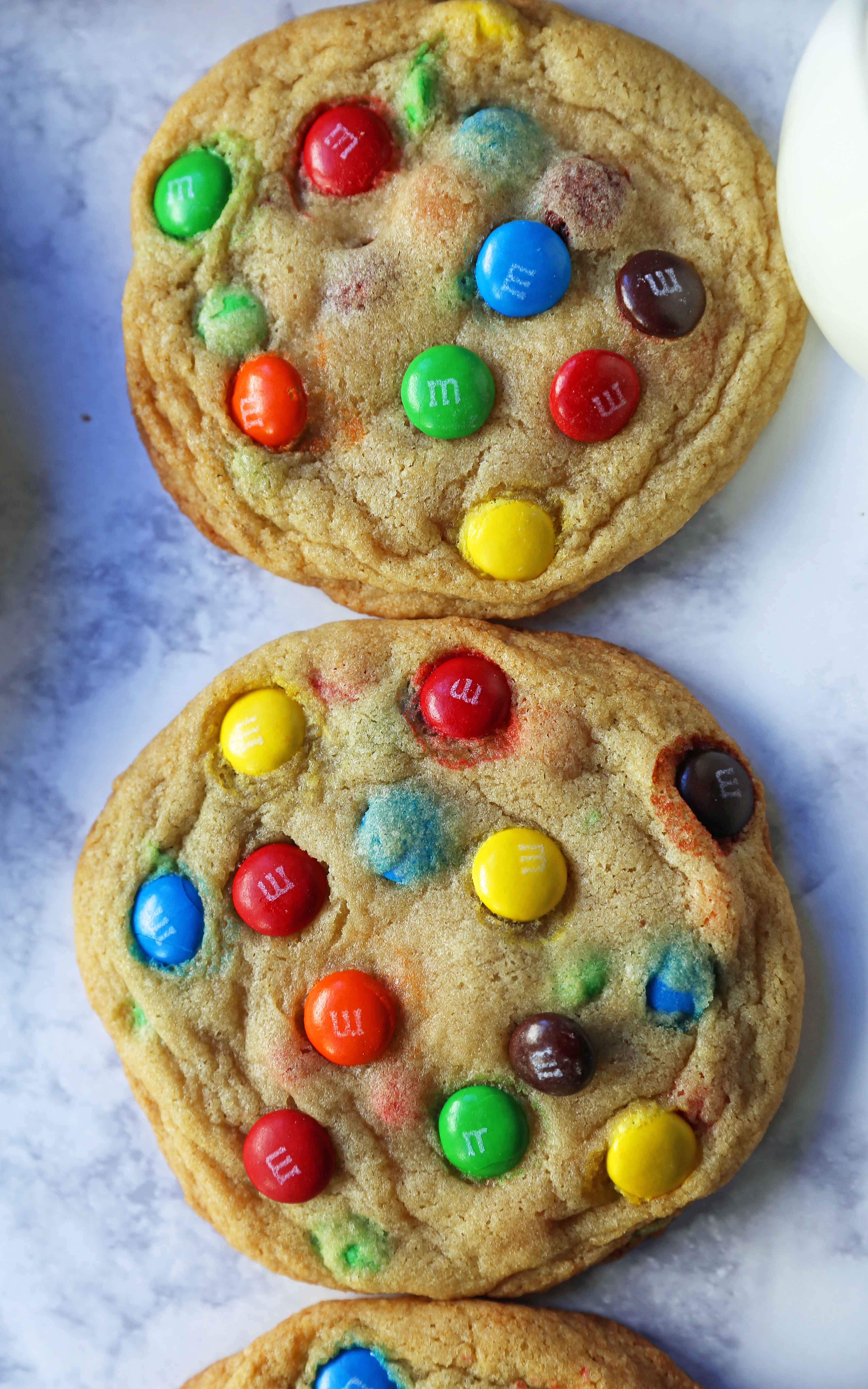 Soft and Chewy M&M Cookies