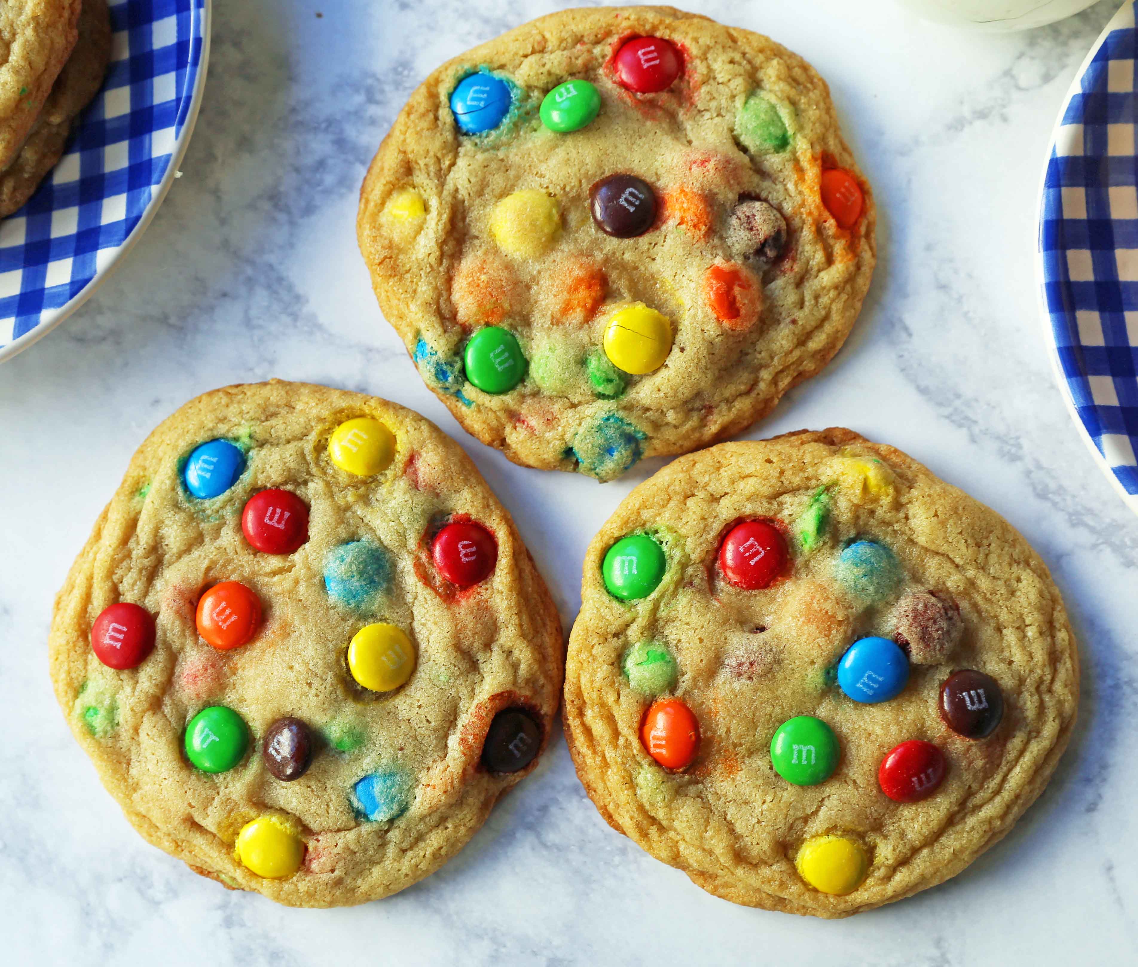 Soft M&M Cookies (Easy 45-Minute Recipe!) - Tastefully Grace