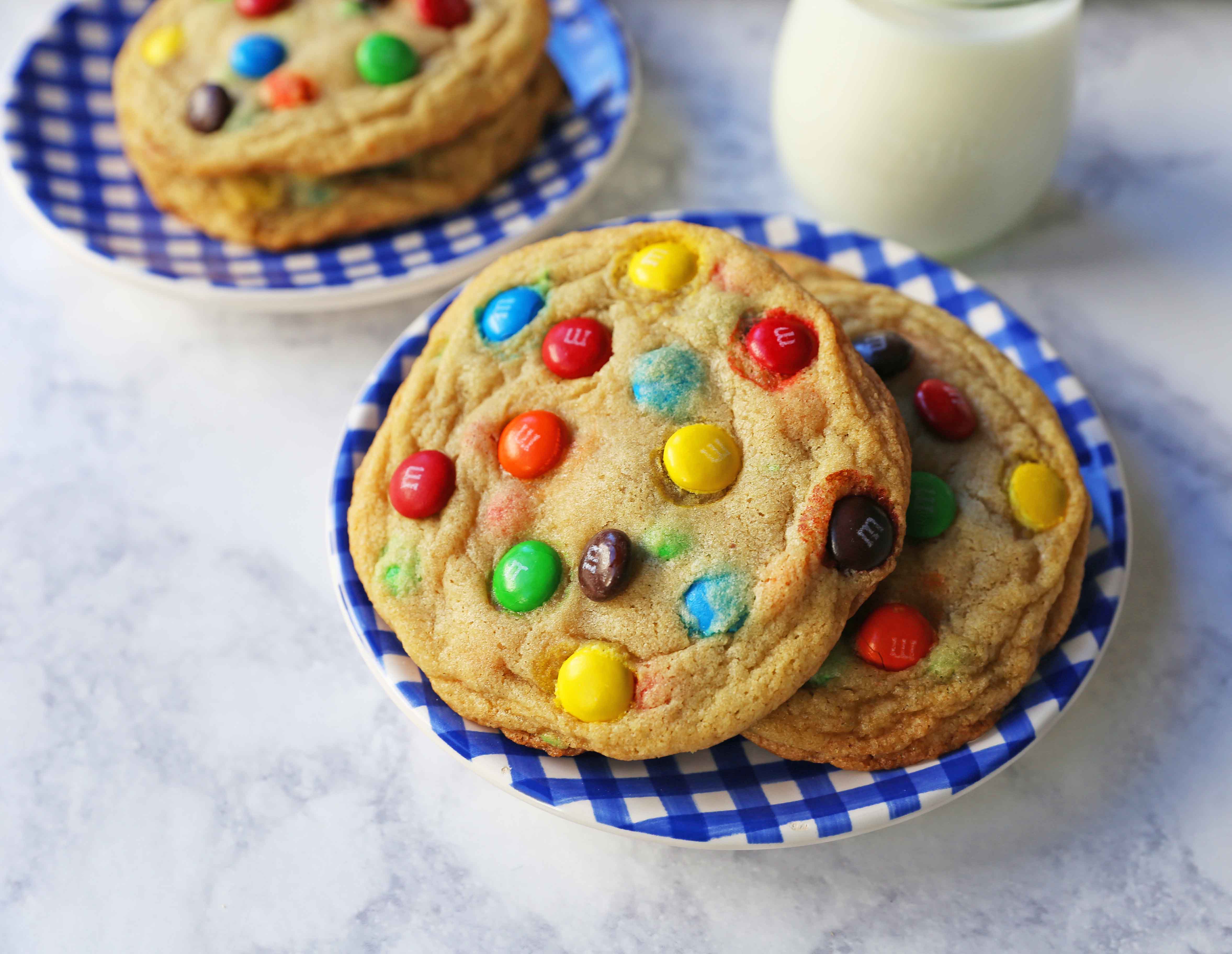 Soft M&M Cookies (Easy 45-Minute Recipe!) - Tastefully Grace