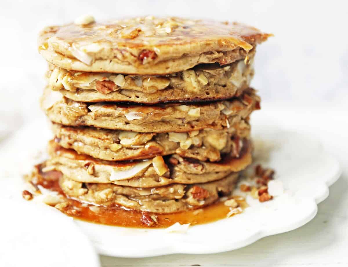 Nutty Granola Pancakes – Modern Honey