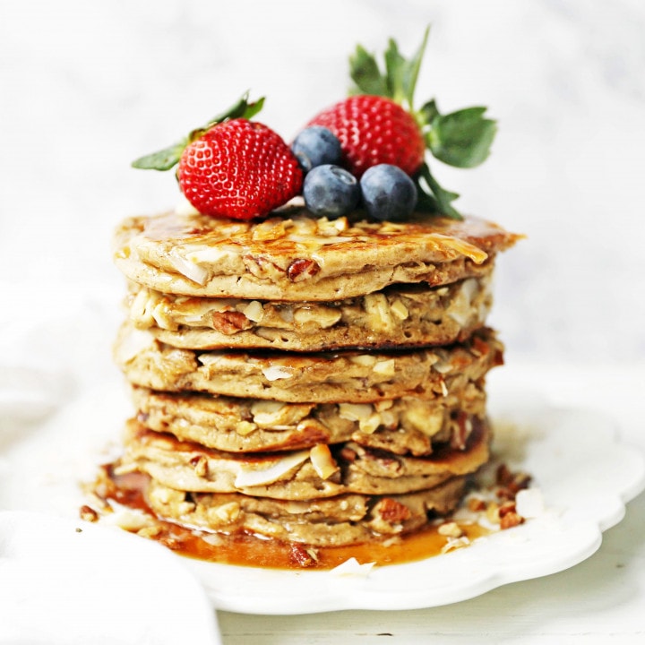 Nutty Granola Pancakes – Modern Honey