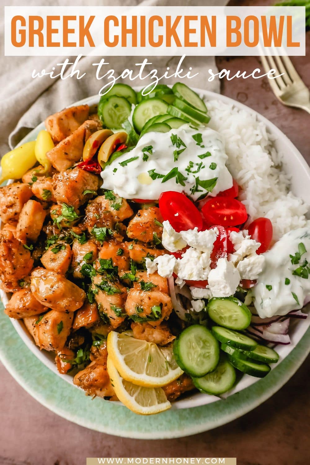 Greek Chicken Bowls – Modern Honey