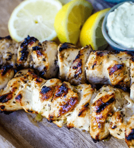 Greek Chicken Kabobs – Modern Honey