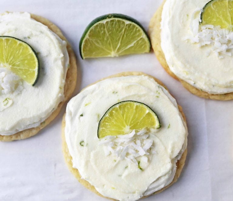 Key Lime Cookies with Coconut Lime Frosting – Modern Honey