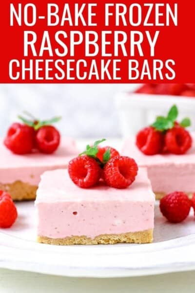 No-Bake Raspberry Cheesecake Squares – Modern Honey