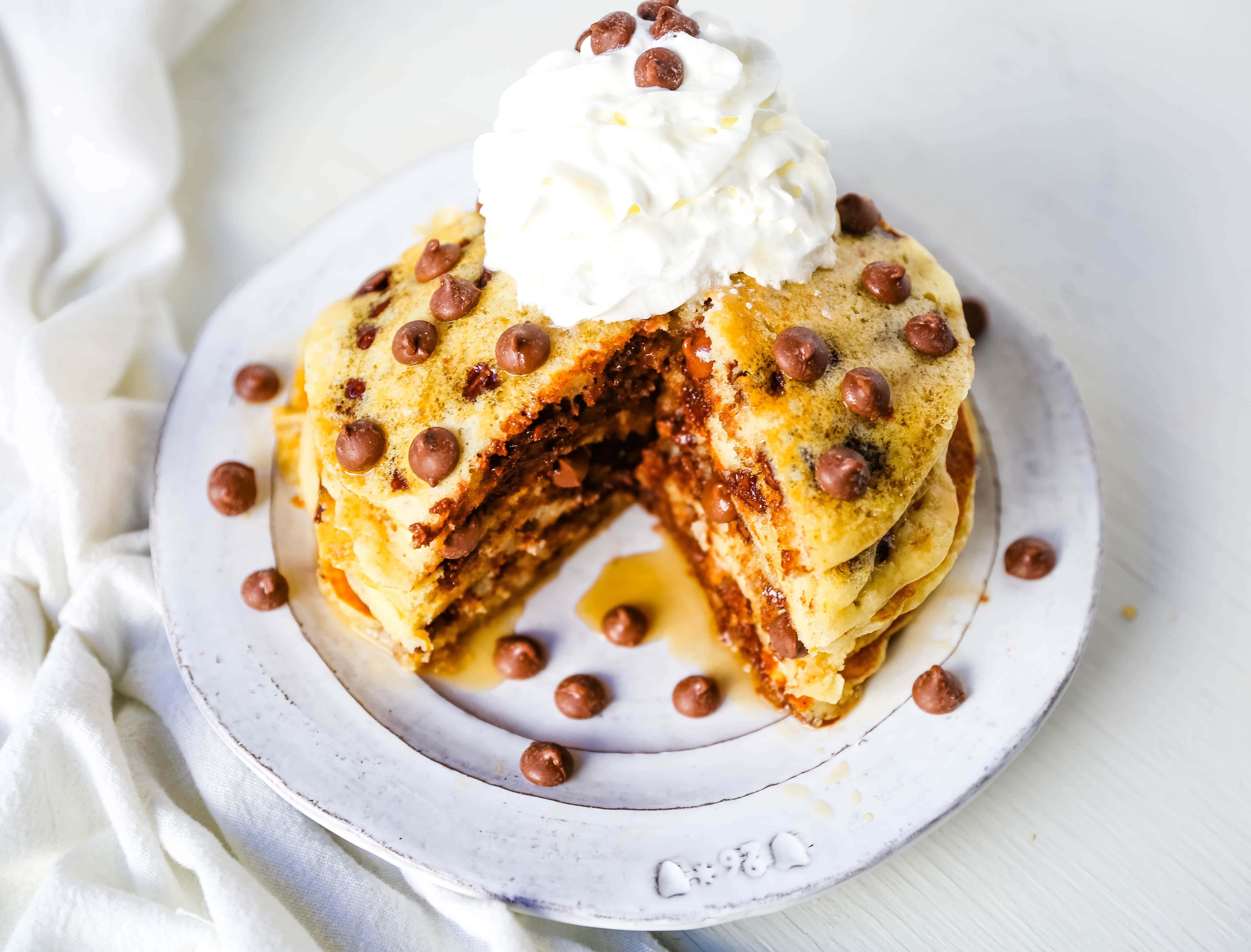 Chocolate Chip Pancakes – Modern Honey