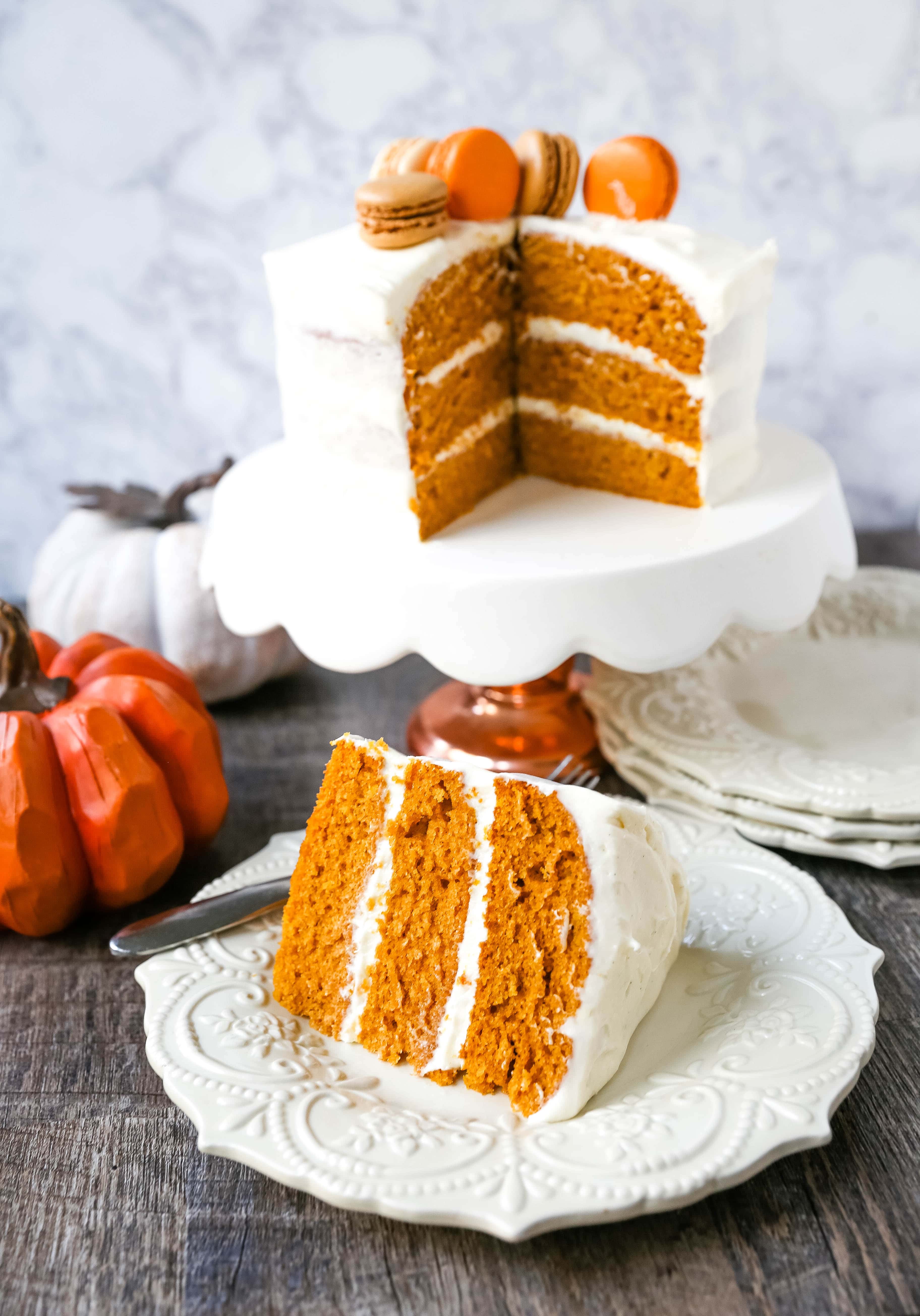 Pumpkin Cake with Cream Cheese Frosting – Modern Honey