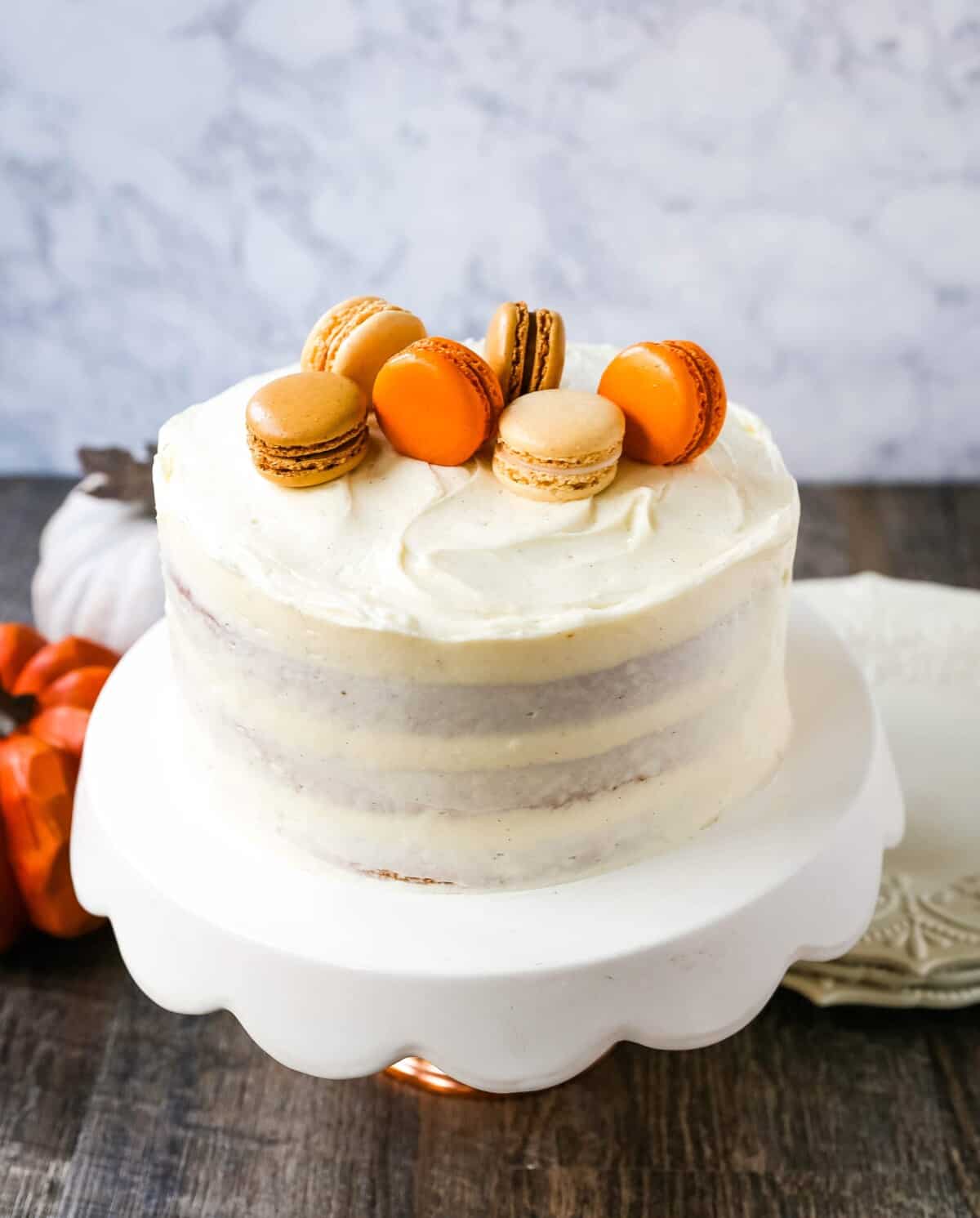 Pumpkin Cake with Cream Cheese Frosting – Modern Honey