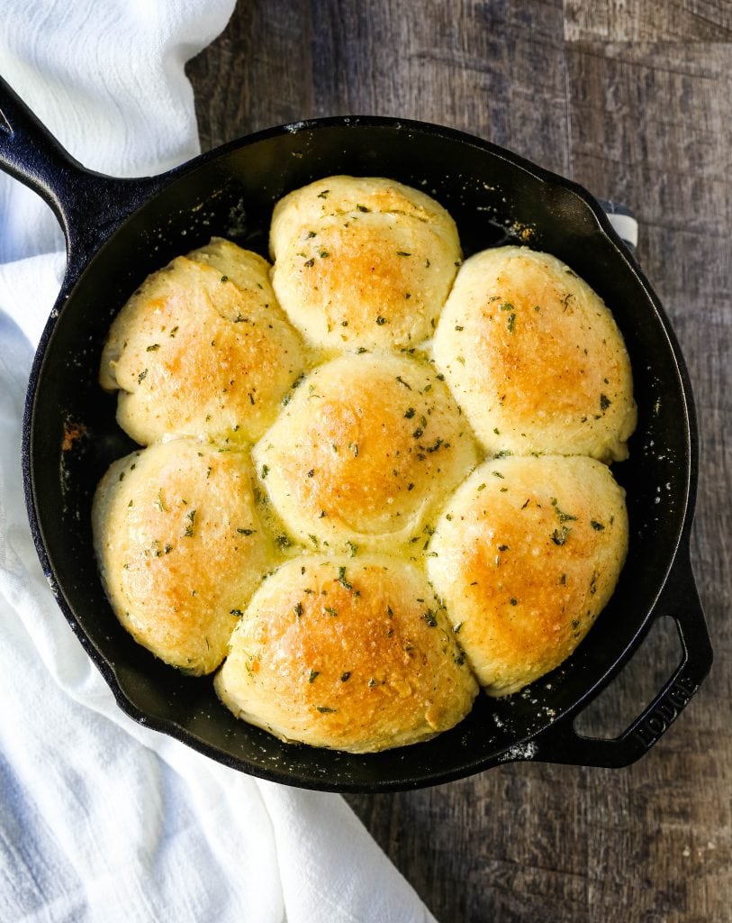 Homemade Garlic Butter Rolls – Modern Honey