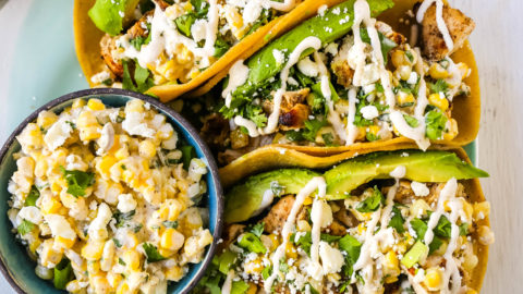 Mexican Street Corn Chicken Tacos Modern Honey