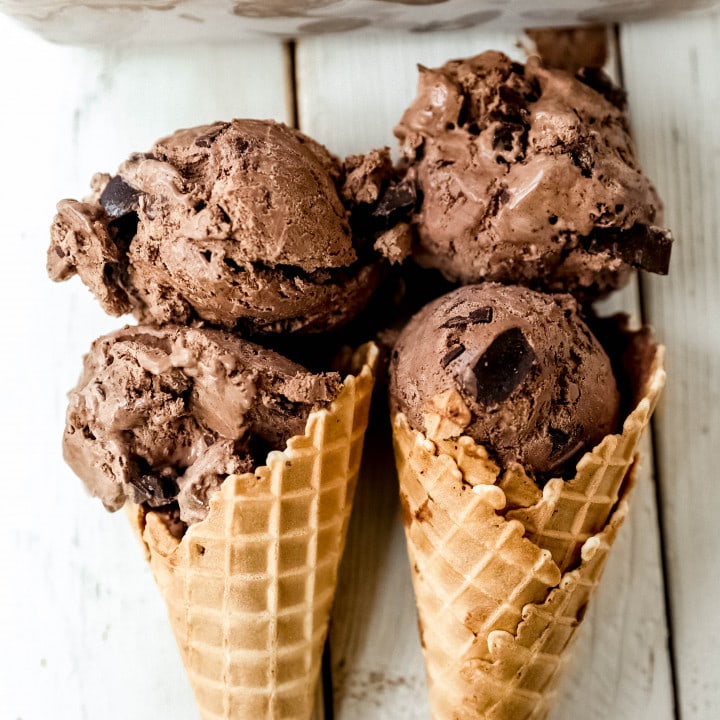 No-Churn Chocolate Chunk Ice Cream – Modern Honey