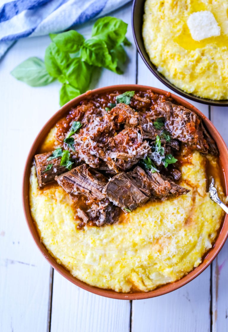 Italian Braised Beef Ragu with Parmesan Polenta – Modern Honey