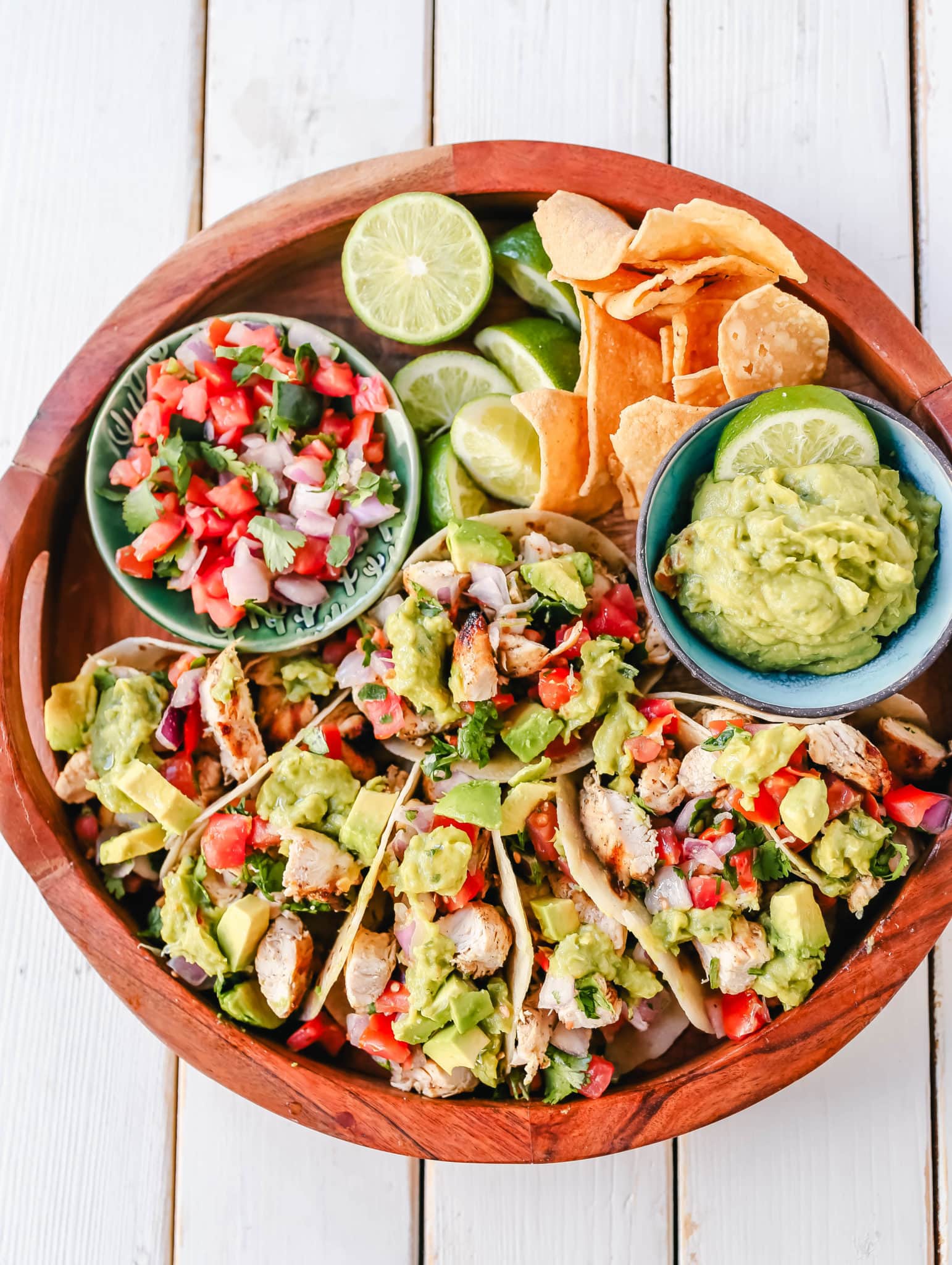 Grilled Chicken Tacos with Guacamole – Modern Honey