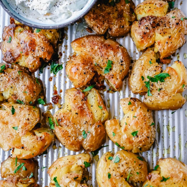 Crispy Smashed Potatoes Modern Honey 