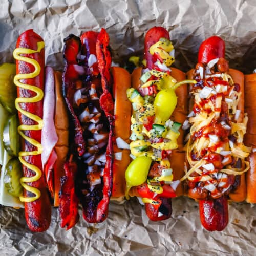 Hot Dog Bar - How to Make a Hot Dog Bar + 8 Fancy Hot Dogs