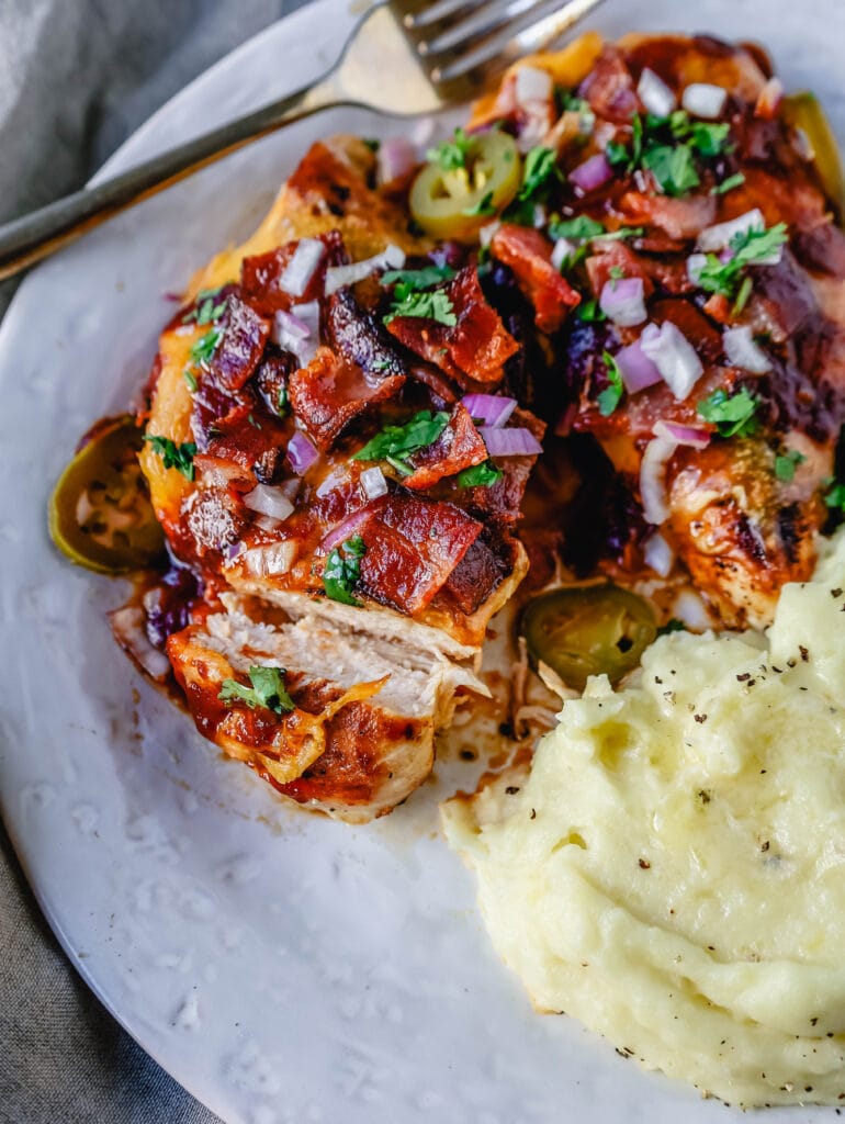 Cowboy BBQ Bacon Cheddar Chicken – Modern Honey