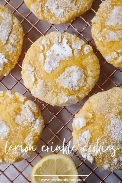 Lemon Crinkle Cookies – Modern Honey