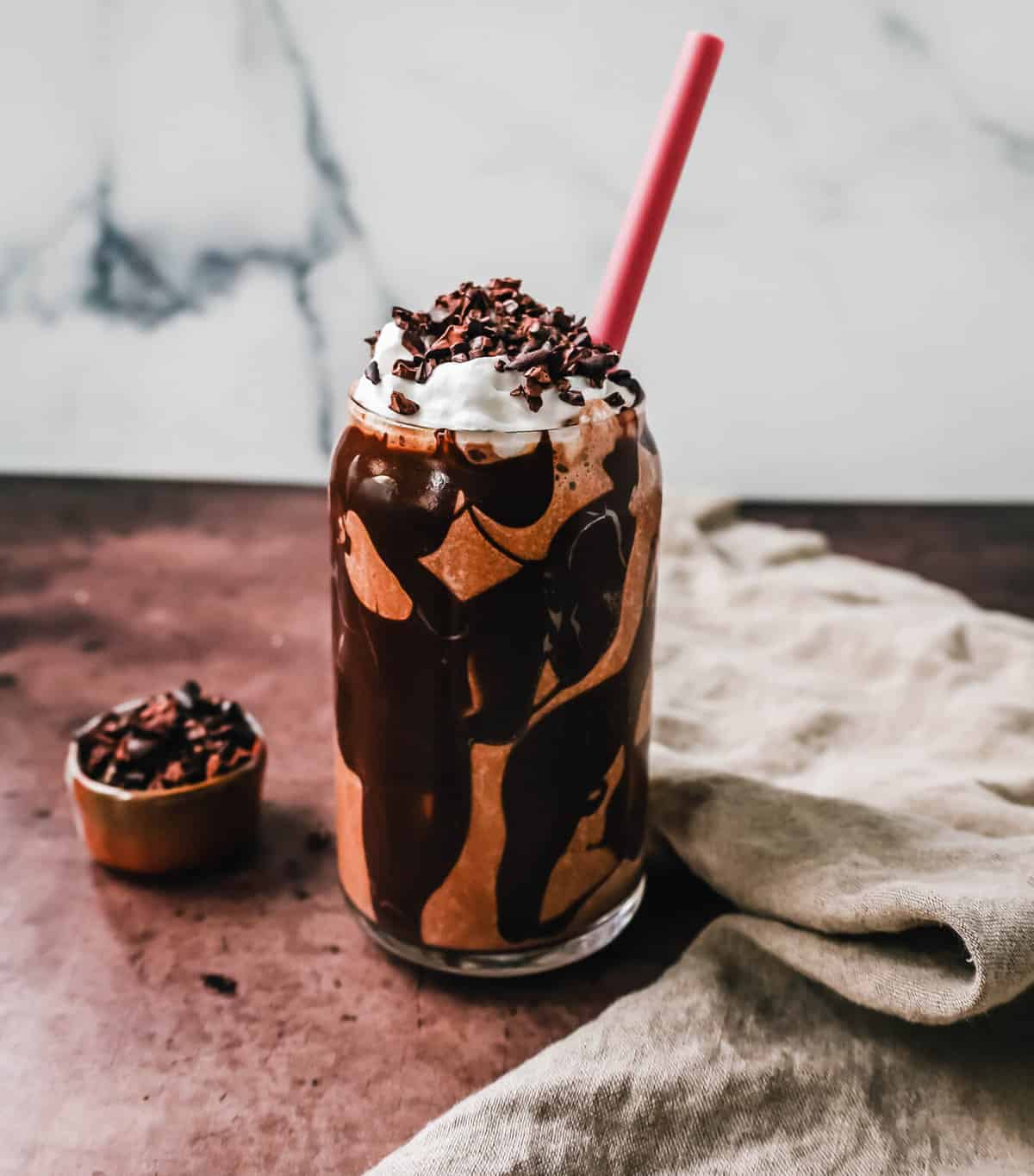 Chocolate Almond Butter Smoothie Protein Shake Modern Honey 4356