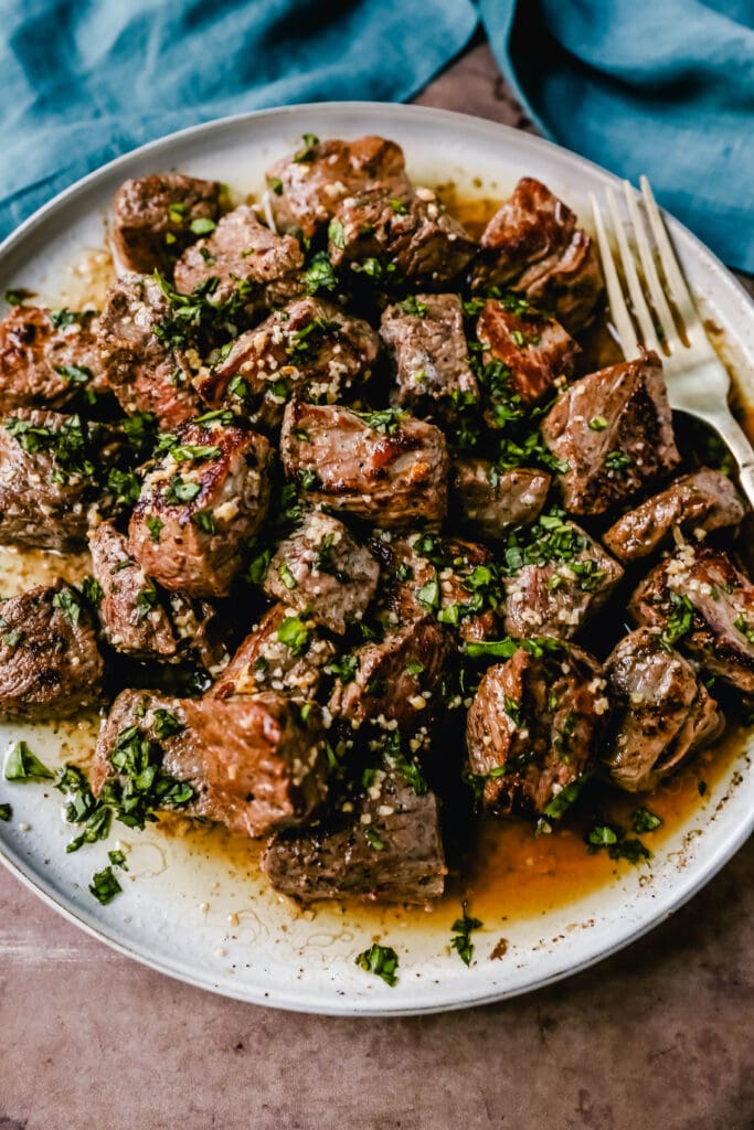 Garlic Butter Steak Bites – Modern Honey