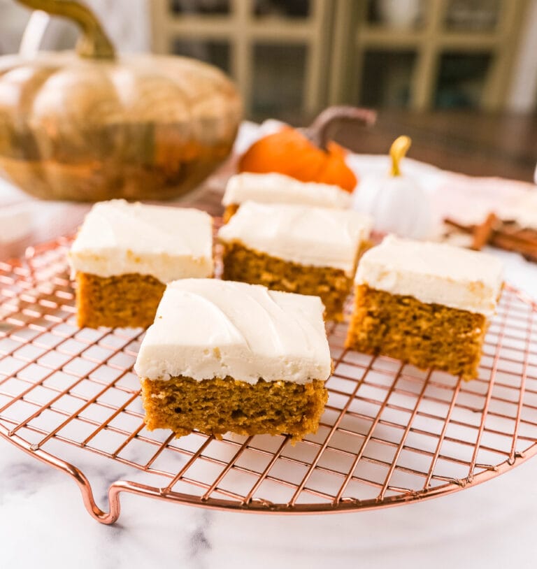 Pumpkin Bars with Cream Cheese Frosting – Modern Honey