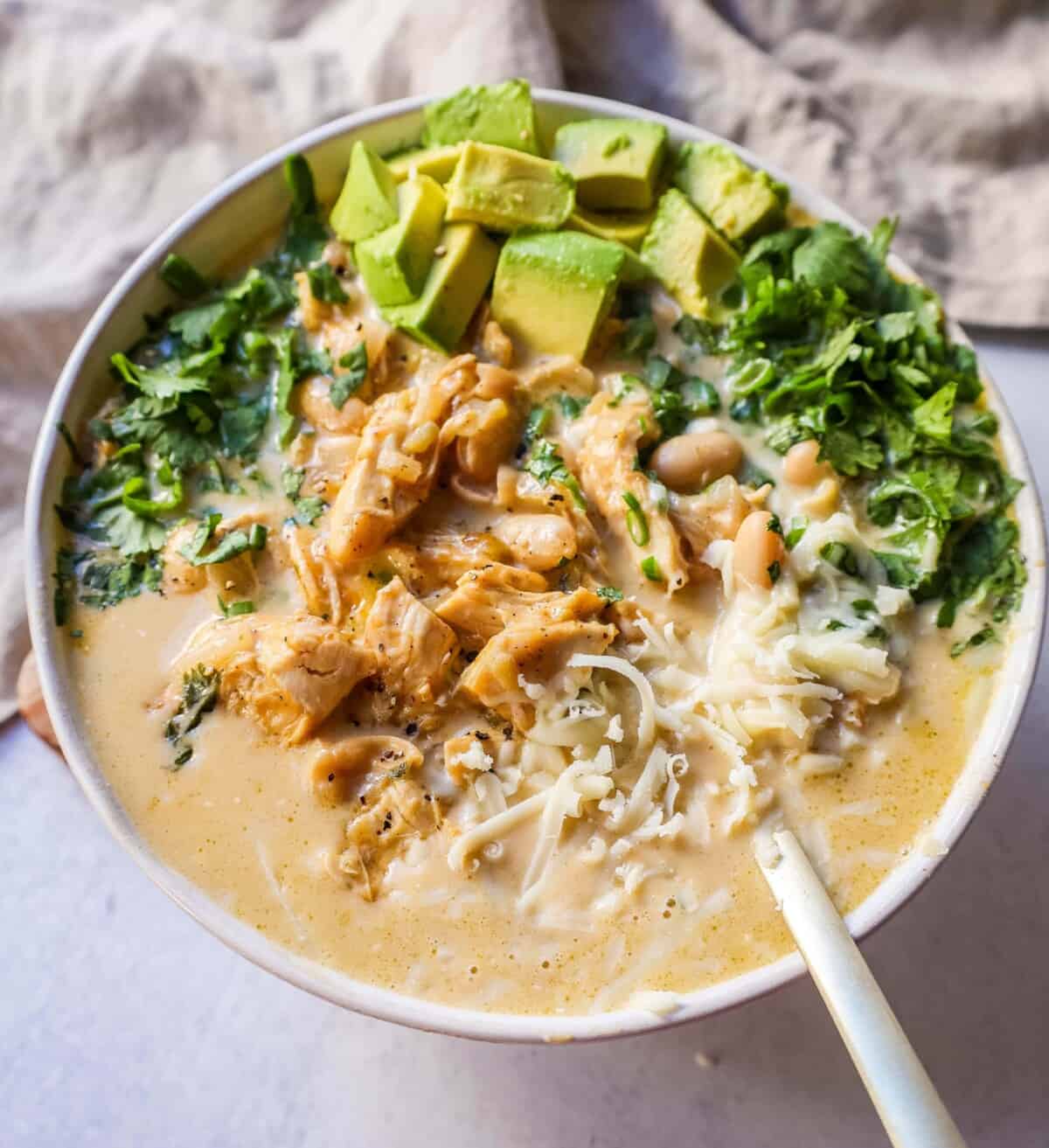 Creamy White Chicken Chili Modern Honey