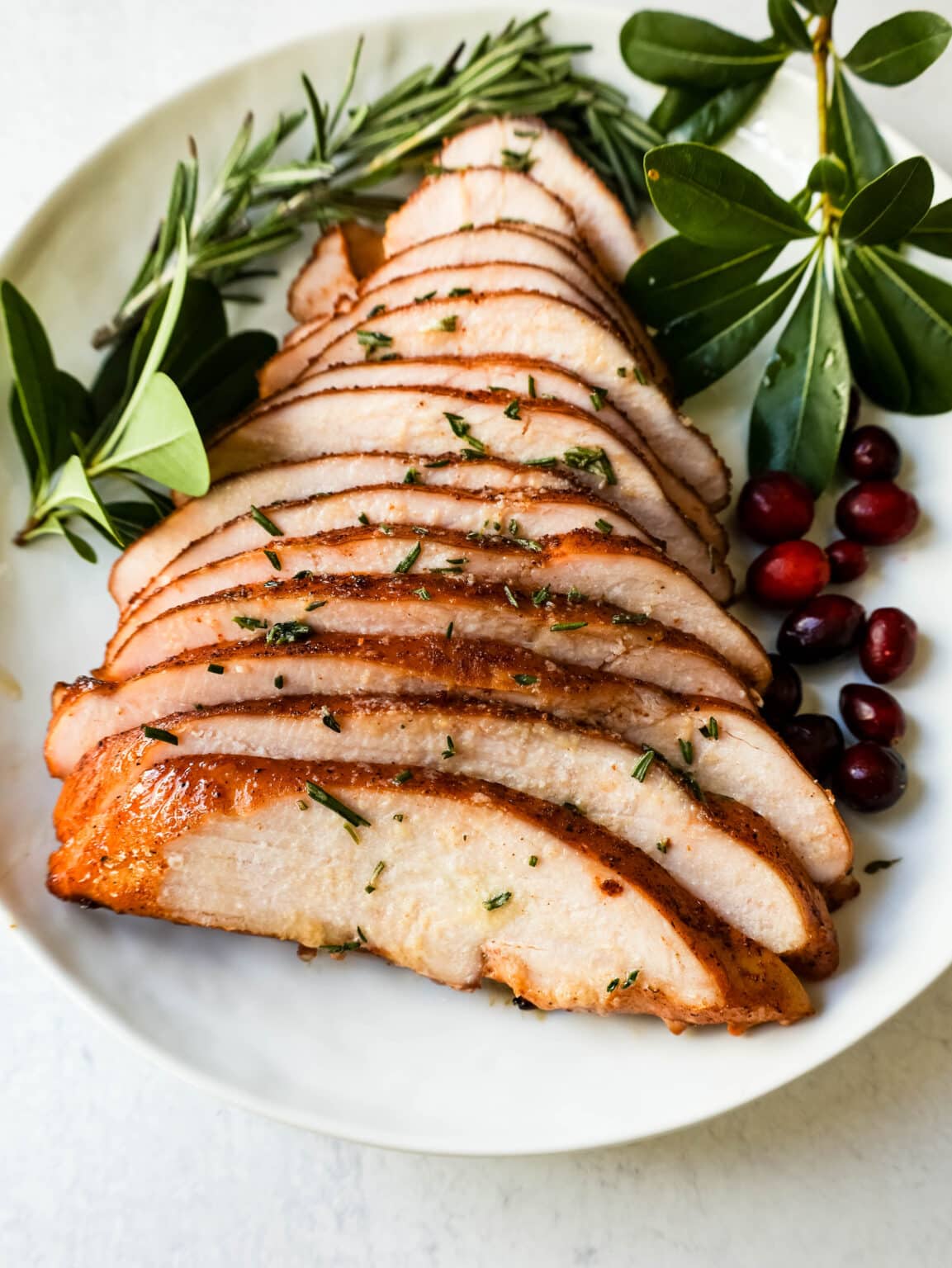 Smoked Turkey Breast with Herb Butter – Modern Honey